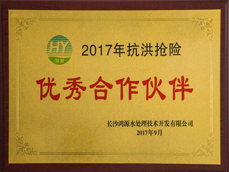 2017年抗洪搶險優秀合作伙伴